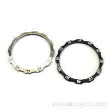 316L Steel Gear Shape Watch Bezel